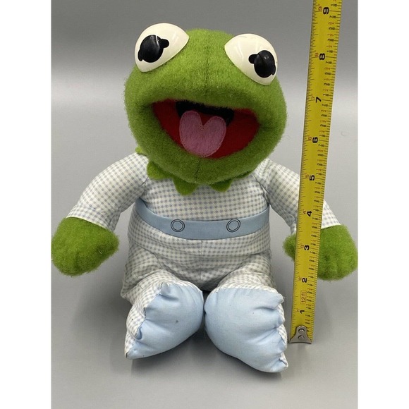 Vintage 8” Kermit The Frog Muppet Babies Pampers Stuffed Animal READ DESCRIPTION - Picture 6 of 6